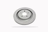 Slotted & Dimpled Rear Discs for Mustang 2015-23 | #6560088SGL/R | Pedders - Available from NEMESISUK.COM